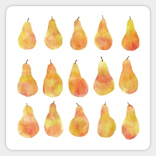 Watercolor Pears Sticker